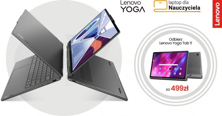 Kup Laptop Lenovo Yoga i odbierz Tablet Lenovo Yoga o wartości 499zł warstwa