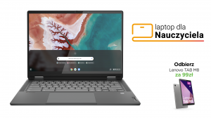 Laptop dla Nauczyciela 2w1 Lenovo IdeaPad Flex 5 Chrome 14IAU7 82T5002KPB i3-1215U Touch 14" WUXGA 8GB 256SSD Int ChromeOs