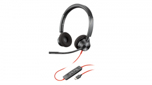 Słuchawki przewodowe HP Poly Blackwire 3320 Stereo USB-C + Adapter USB-C/A -8X219AA