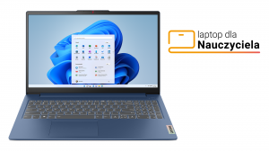 Laptop dla Nauczyciela Lenovo IdeaPad Slim 3 15IAH8 83ER008MPB i5-12450H 15,6" FHD 16GB 512SSD W11