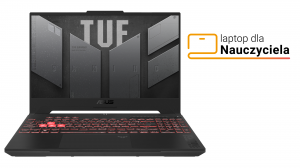 Laptop dla Nauczyciela ASUS TUF Gaming A15 FA507NU-TT902W R7 7735HS 15,6" FHD 144Hz 16GB 512SSD RTX4050 DLSS 3 W11