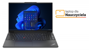 Laptop dla Nauczyciela Lenovo ThinkPad E16 G1 21JN005XPB i7-1355U 16" WUXGA 16GB 512SSD Int W11Pro
