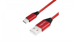 Kabel LogiLink USB 2.0 - USB-C 0,3m CU0147