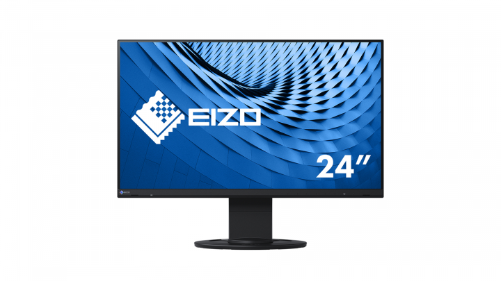 Monitor EIZO FlexScan EV2460 czarny - widok frontu