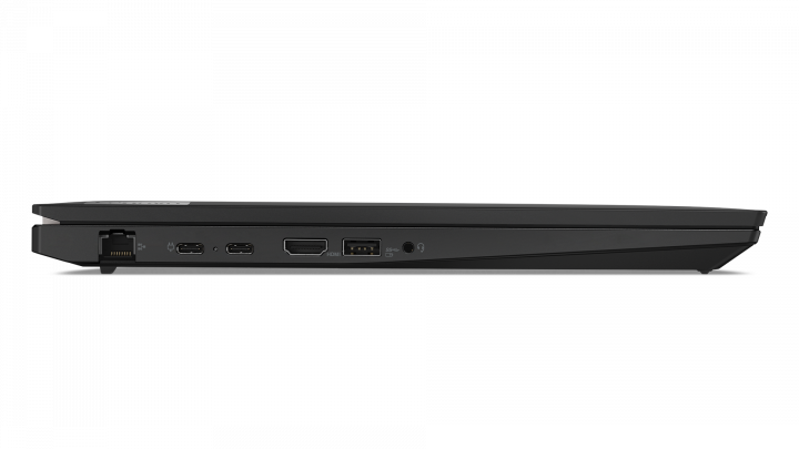 Mobilna stacja robocza Lenovo ThinkPad P16s G1 W11P czarny - widok lewej strony