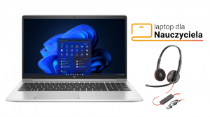 Laptop dla Nauczyciela HP ProBook 450 G9 8A5L6EA i5-1235U 15,6" FHD 16GB 512SSD W11Pro+SŁUCHAWKI