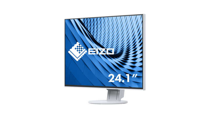 Monitor EIZO FlexScan EV2456 biały - widok frontu prawej strony