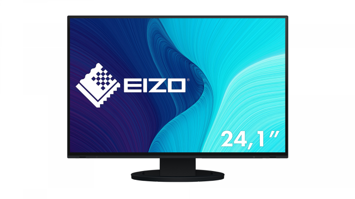 Monitor EIZO FlexScan EV2495 czarny - widok frontu