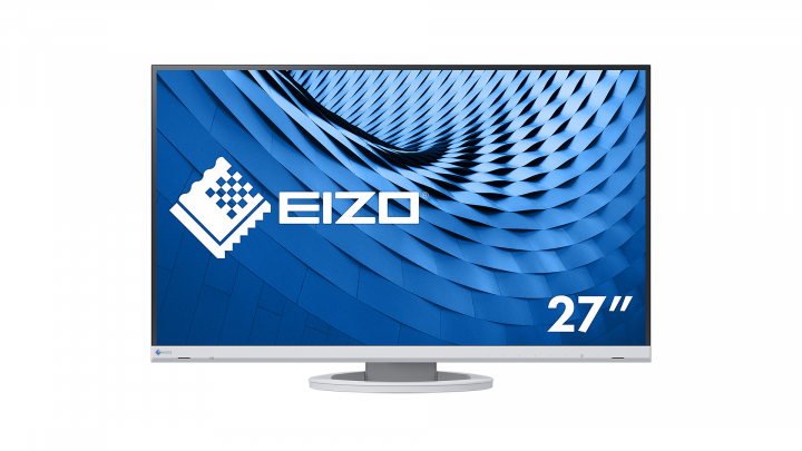Monitor EIZO FlexScan EV2760 biały - widok frontu