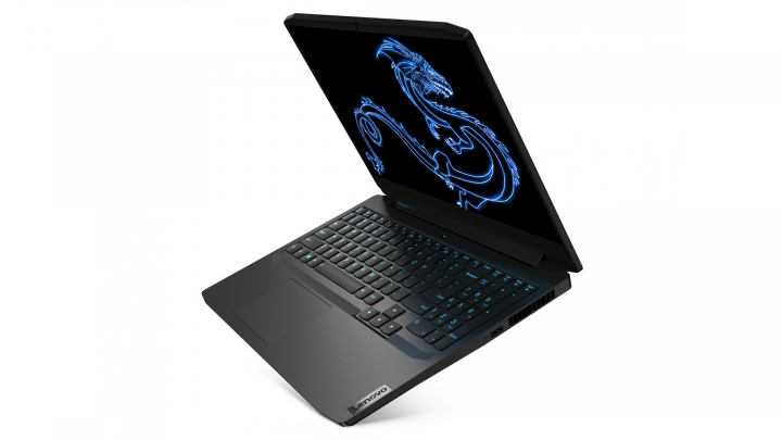 Laptop Lenovo IdeaPad Gaming 3 15ARH05 czarny - widok prawej strony