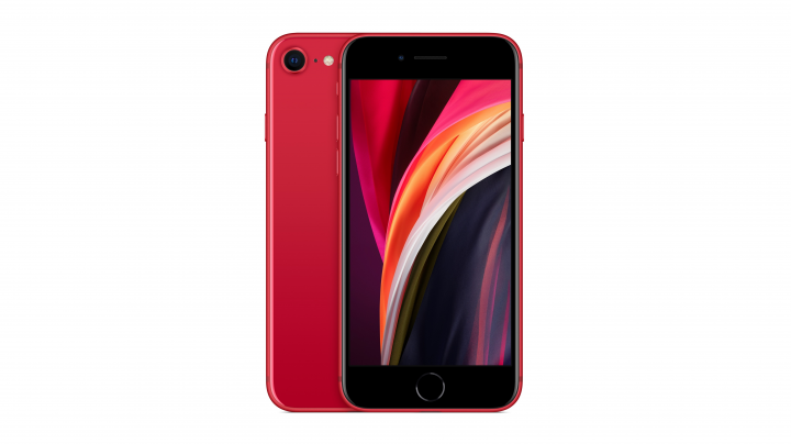 Smartfon Apple iPhone SE 2 czerwony - widok frontu