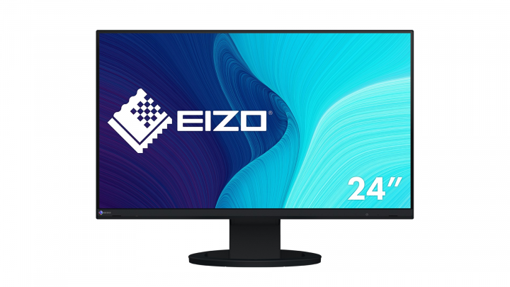 Monitor EIZO FlexScan EV2480 czarny - widok frontu