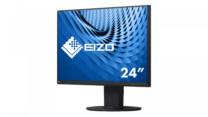 Monitor EIZO FlexScan EV2460 czarny - widok frontu prawej strony