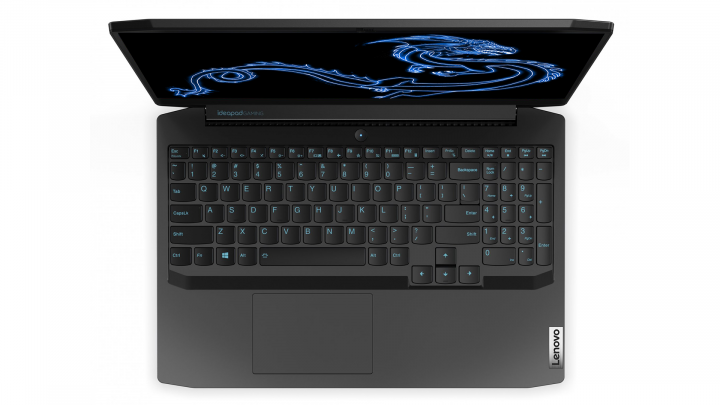 Laptop Lenovo IdeaPad Gaming 3 15ARH05 czarny - widok z góry