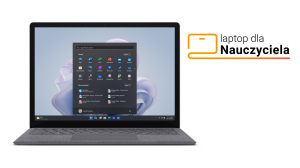 Laptop dla nauczyciela Microsoft Surface Laptop 5 R7B-00009 i5-1245U Touch 13,5" 16GB 256SSD Int W11Pro Platynowy