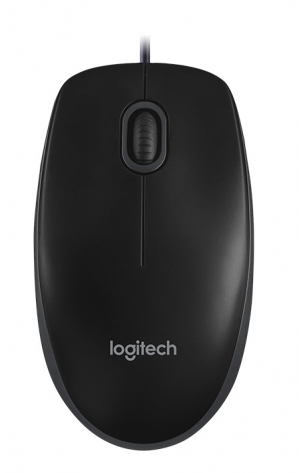 Mysz przewodowa Logitech B100 OEM optyczna czarna 910-003357
