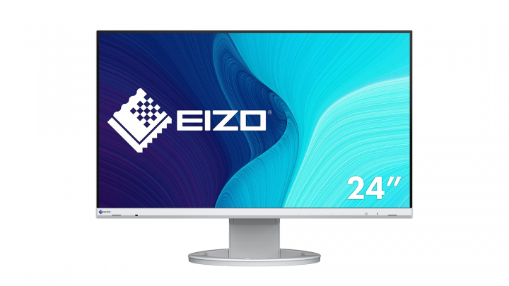 Monitor EIZO FlexScan EV2480 biały - widok frontu