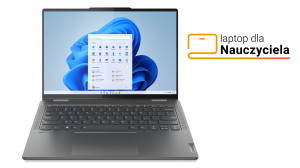 Laptop 2w1 dla Nauczyciela Lenovo Yoga 7 14IRL8 82YL00ADPB i7-1360P Touch 14" 2,8K OLED 16GB 512SSD W11
